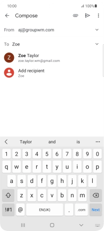 Press the required contact.