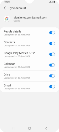 Press the Home key to return to the home screen.