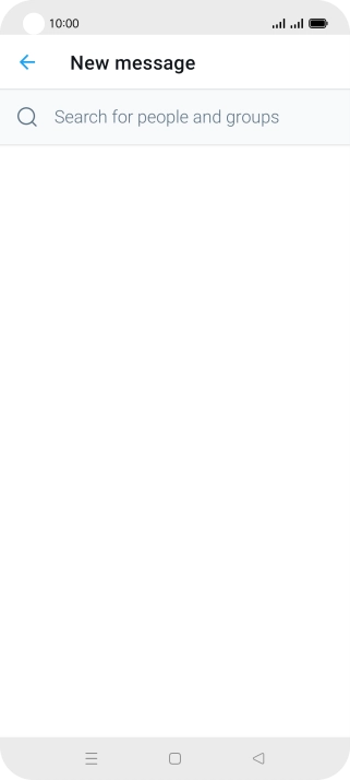 Press the search field.