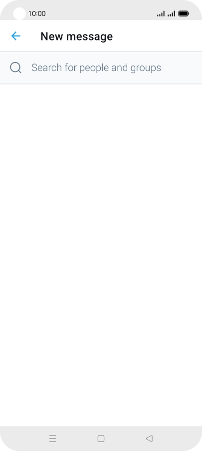 Press the search field.