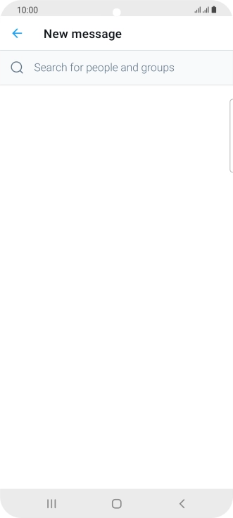 Press the search field.