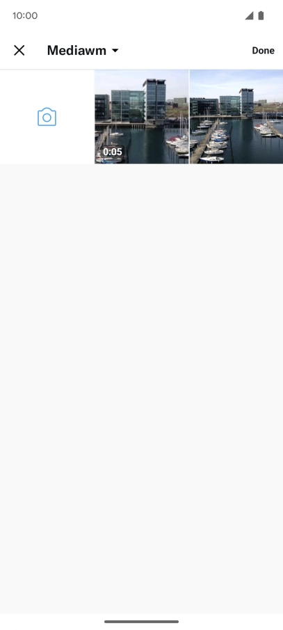 Press the required picture or video clip.