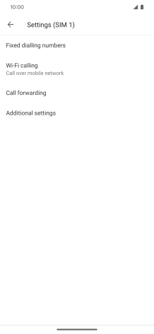 Press Call forwarding.