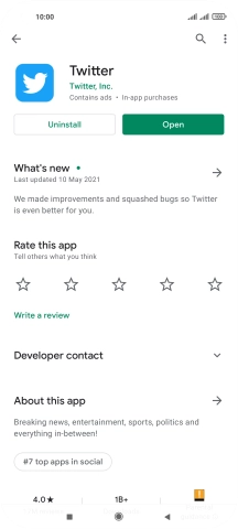 Press the Home key to return to the home screen.