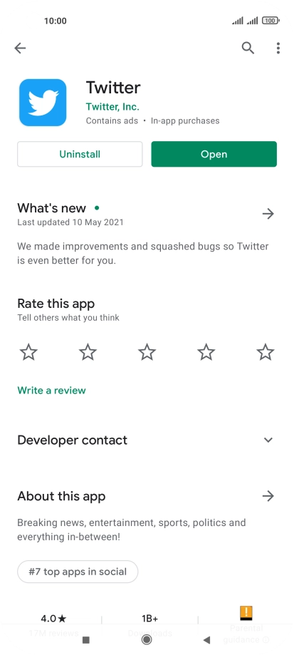 Press the Home key to return to the home screen.