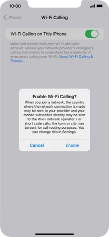 If you turn on the function, press Enable. If you turn on the function, press Enable.