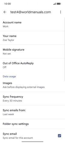 Press Account name and key in the required name. Press Account name and key in the required name.