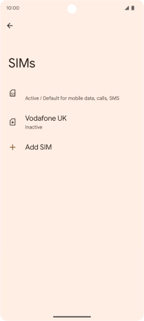 Press the required eSIM.