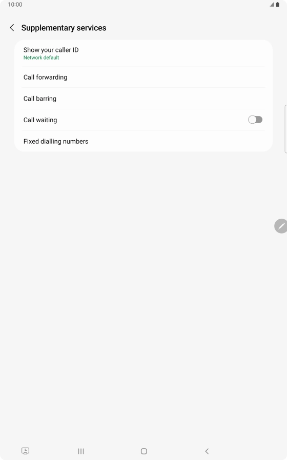 Press Fixed dialling numbers.
