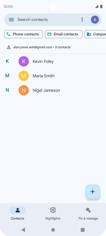 Press the Home key to return to the home screen.