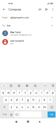 Press the required contact.