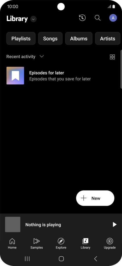 Press the drop down list.