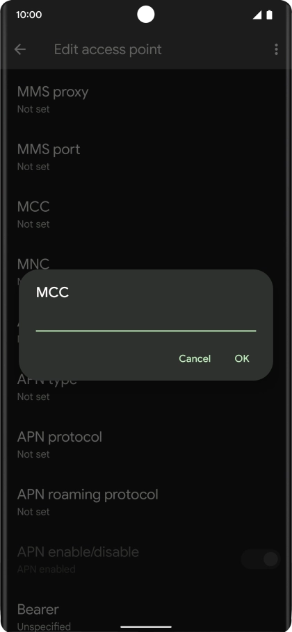 Key in 234 and press OK. Key in 234 and press OK.