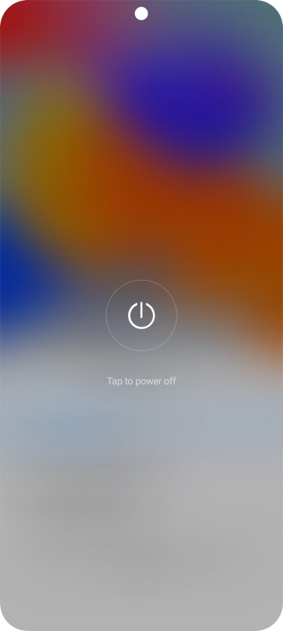 Press Tap to power off.