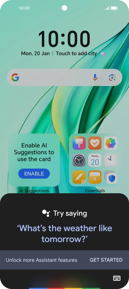 Say, in your own words, what you would like your phone to do, e.g.: OPEN [application], CALL [contact], SEARCH FOR [information]. It's not necessary to use a specific command for each function.