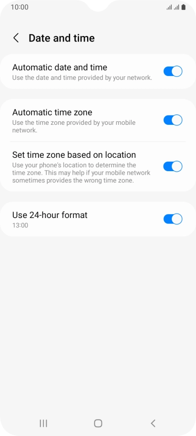 Press the Home key to return to the home screen.