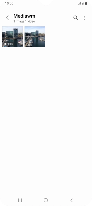 Press the required picture or video clip.