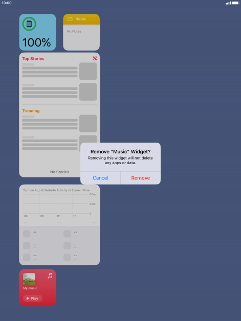 Press Remove. Press Remove.