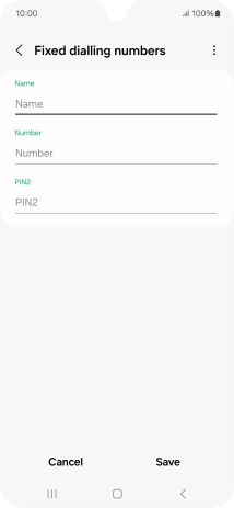 Press Name and key in the required name.