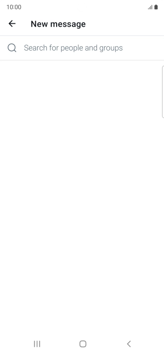 Press the search field.