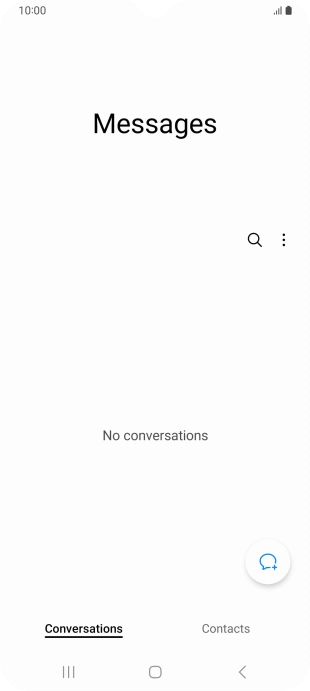 Press the menu icon.