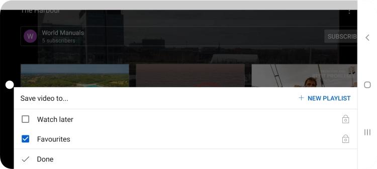 Press the required playlist.