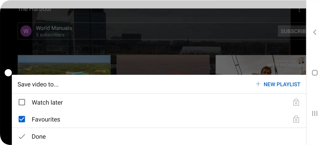 Press the required playlist.
