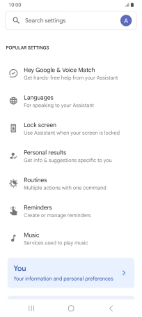 Press Hey Google & Voice Match.