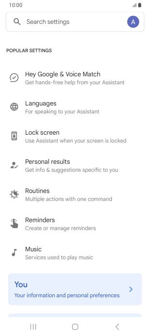 Press Hey Google & Voice Match.
