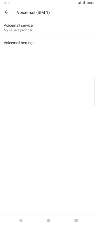 Press Voicemail settings.