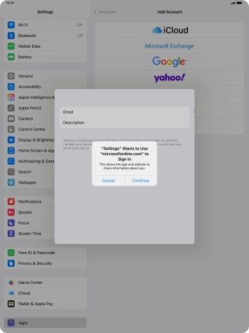 Press Continue. Press Continue.