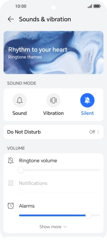 Press Do Not Disturb.