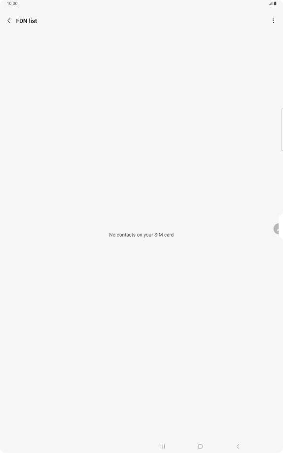 Press the menu icon.
