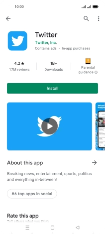 Press Install and follow the instructions on the screen to install the app.
