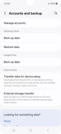 Press Manage accounts. Press Manage accounts.