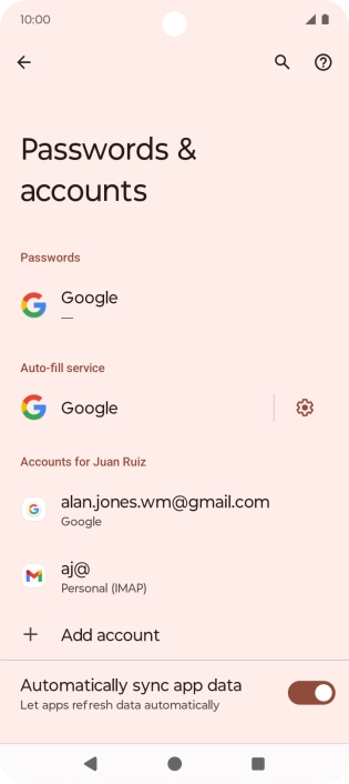 Press the Home key to return to the home screen.