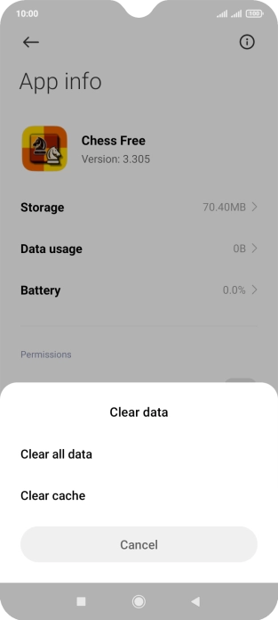 Press Clear cache. Press Clear cache.