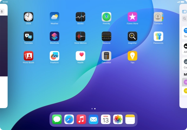 Press the required app.