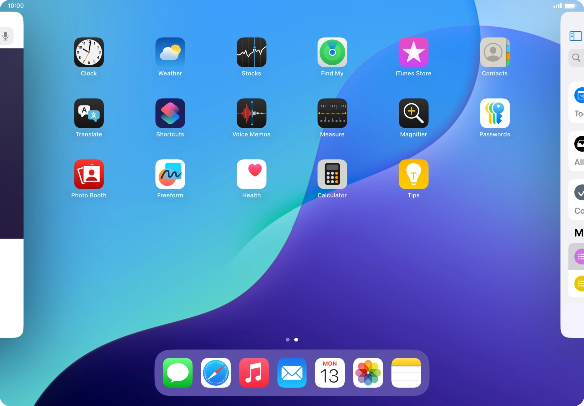 Press the required app.