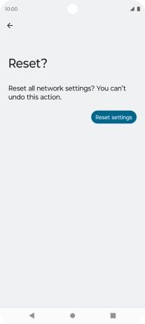 Press Reset settings.