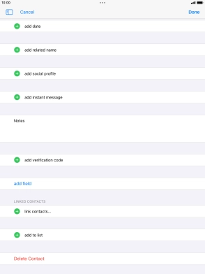 Press link contacts....