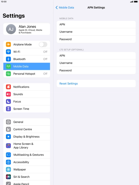 Press APN and key in wap.vodafone.co.uk.
