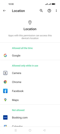 Press the required app. Press the required app.