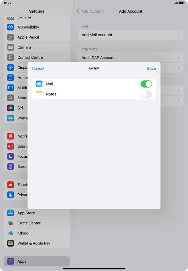 Press Save. Your email account has now been set up. To select more settings for incoming and outgoing server, proceed with the following steps.