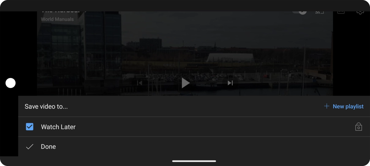 Press the required playlist.