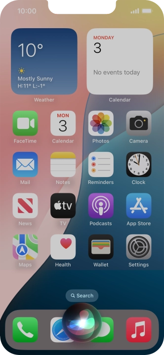 Say, in your own words, what you would like your phone to do, e.g.: CAMERA, CALL [contact], SEARCH THE WEB FOR [information].