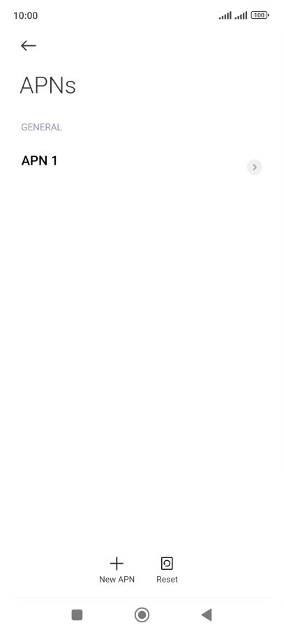 Press New APN. Press New APN.
