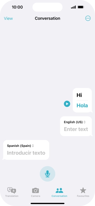 Press the menu icon.