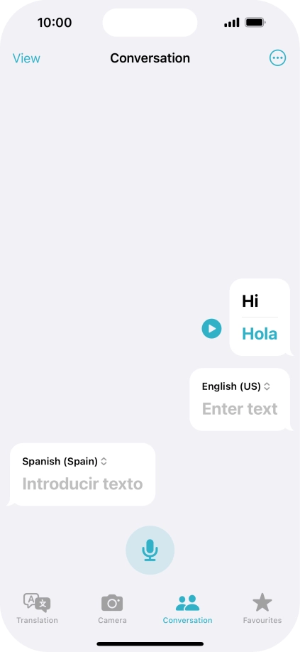 Press the menu icon.