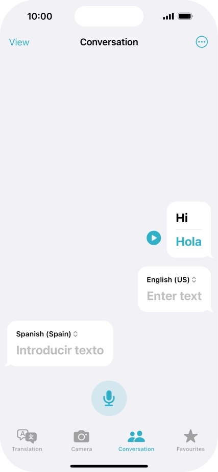 Press the menu icon.